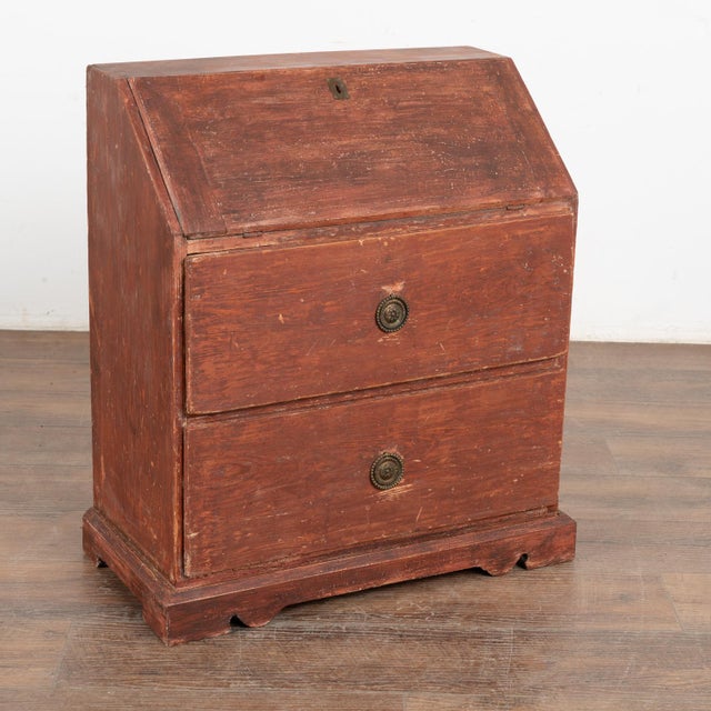 Small Decorative Carpenter's Sample Secretary, Sweden Circa 1800's For Sale - Image 4 of 11