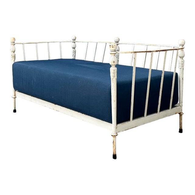 Vintage Michael Taylor “Montecito” Wrought Iron Loveseat For Sale