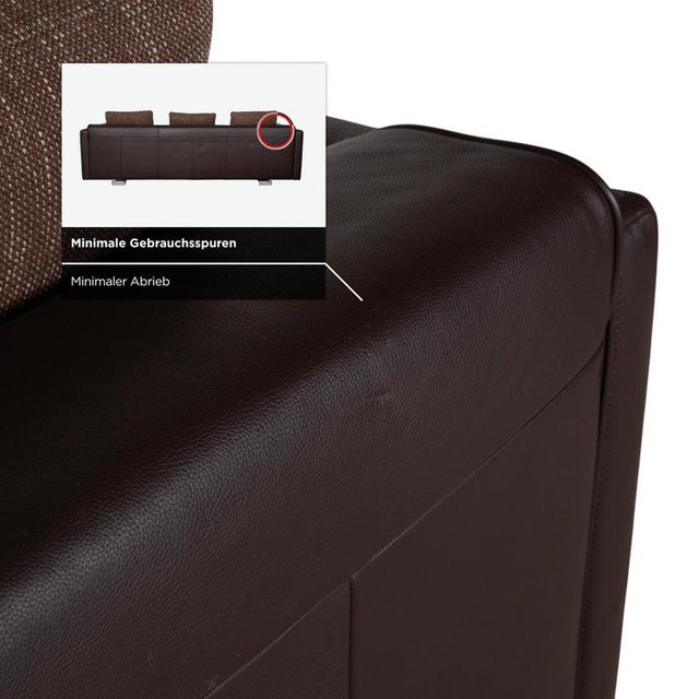 Model 6300 4-Seater Sofa in Brown Leather from Rolf Benz For Sale - Image 9 of 16