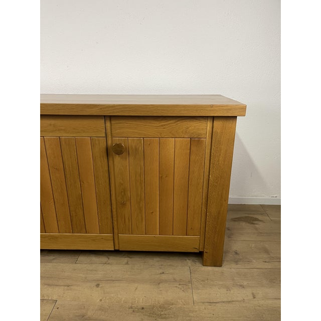Three-Door Elm Wood Sideboard, 1960s For Sale - Image 3 of 9