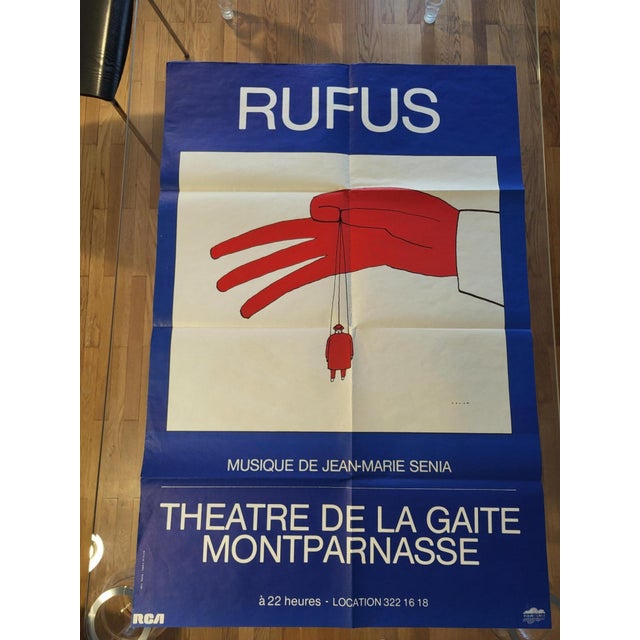 1980s Poster from Jean Michel Folon Rufus, 1981 For Sale - Image 5 of 10