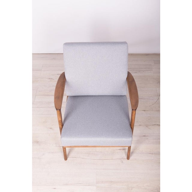 Gray Set of Model 300-139 Armchairs from Swarzędz Factory, 1960s For Sale - Image 8 of 18