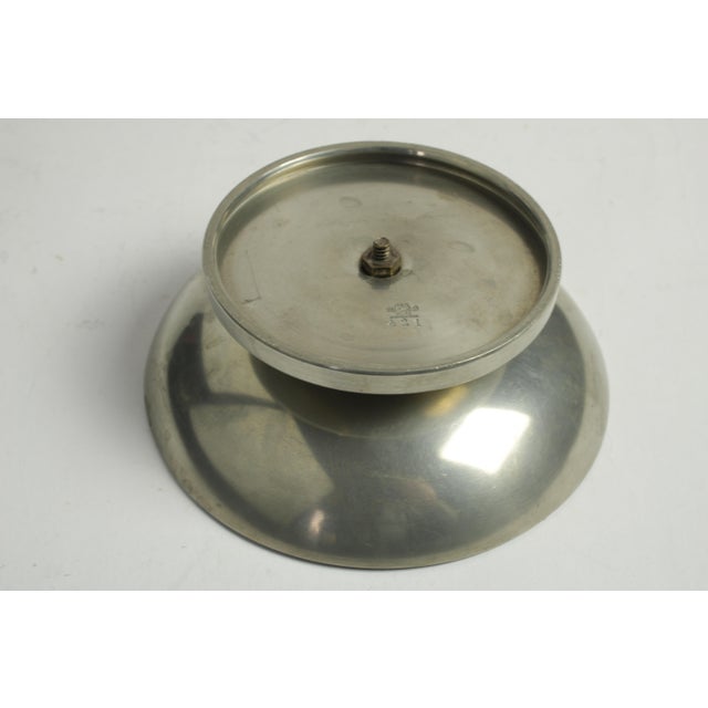 Gab Candleholder in Pewter and Bakelite For Sale - Image 3 of 4