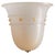 An Italian Murano glass sconce by the esteemed Barovier &amp; Toso atelier, model “Empire.” Hand-blown in milky glass with...