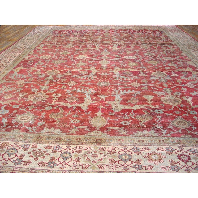 Late 19th Century Persian Sultanabad Carpet ( 13'6" x 17' - 411 x 518 cm )