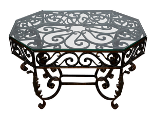 Wrought Iron Coffee Table, 1930s