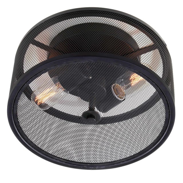 Bring industrial and contemporary flair to any hallway, living room, or kitchen with this modern flush mount ceiling...