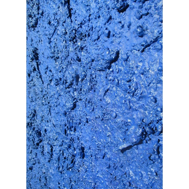 34" X 80" "Homage to Yves Klein" Contemporary Minimalist Diptych Mixed-Media Painting by Diane Grant For Sale - Image 11 of 12