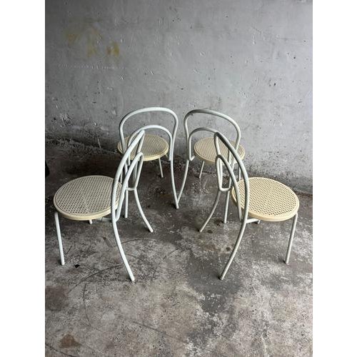 Vintage Metal and Plastic Chairs, Set of 4 For Sale - Image 4 of 9