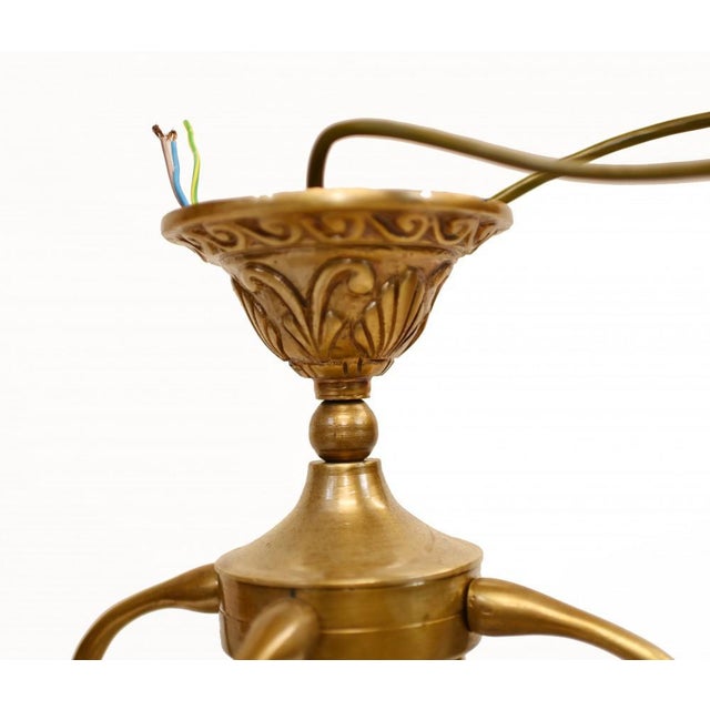 Gold Victorian Lantern Ormolu Hanging Architectural Light For Sale - Image 8 of 11