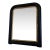 Antique French Louis Philippe Mirror – Black and Gold, Late 19th Century For Sale