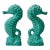 1970s Vintage Boho Chic Coastal Hollywood Regency Seahorse Salt & Pepper Shakers - A Pair. For Sale