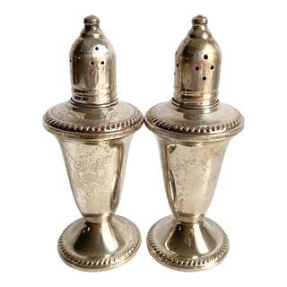 Vintage Sterling Silver Salt & Pepper Shakers Duchin Creations For Sale