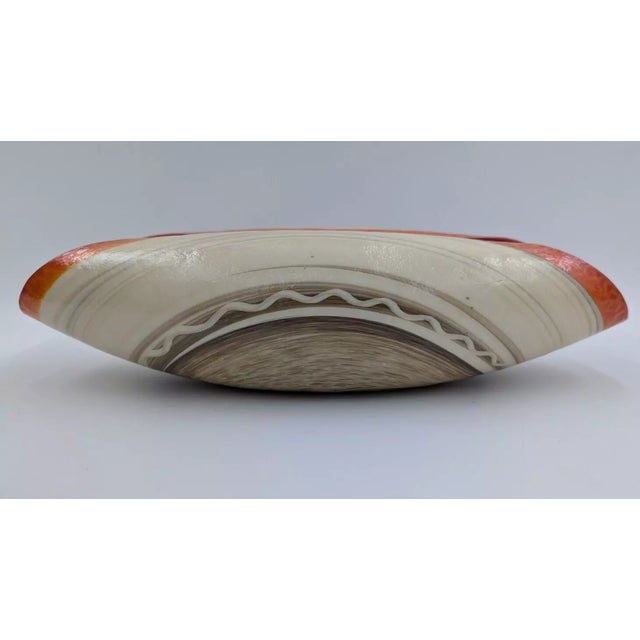 2000 - 2009 Large Yalos Murano Folded Glass Centerpiece Bowl, Italy For Sale - Image 5 of 12