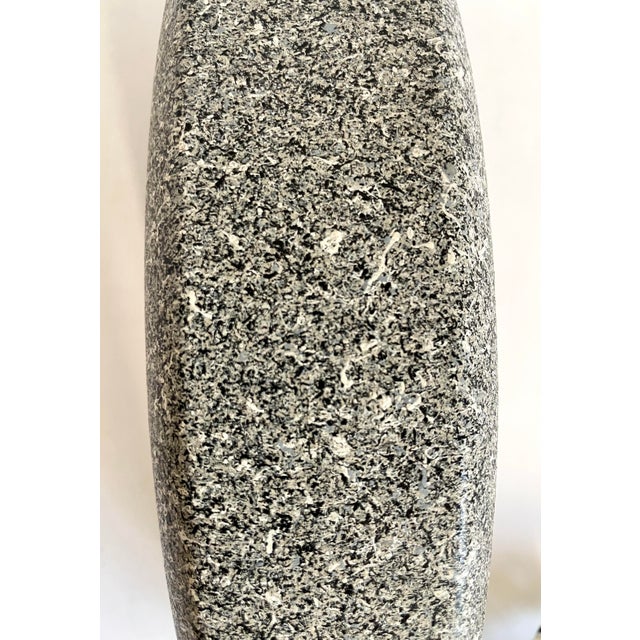 Plastic 1980s Postmodern Memphis Rock Phone 2 Faux Granite Desk Telephone For Sale - Image 7 of 12