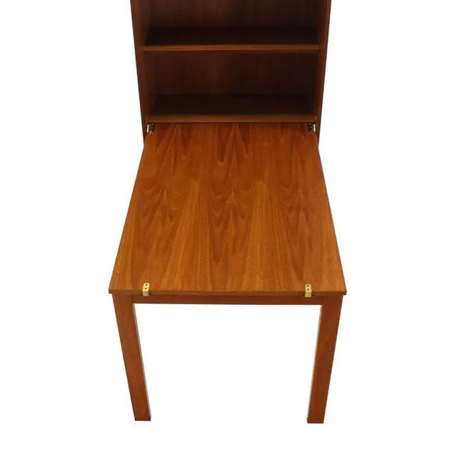 Vintage Mid Century Folding Dining Table Bookcase Chairish