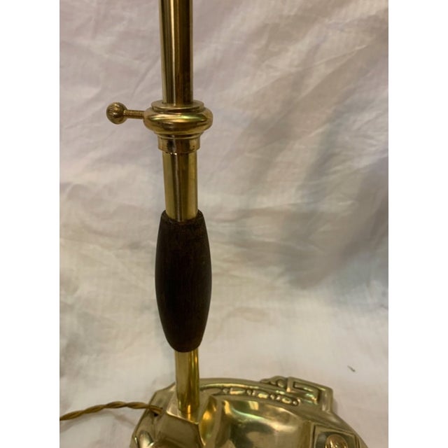 Vintage Churchill Table Lamp in Brass and Bronze, 1920s For Sale - Image 3 of 6
