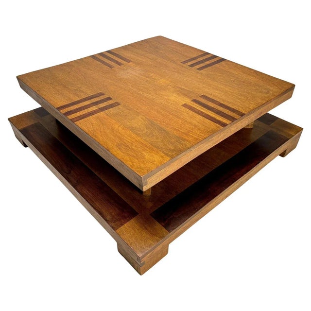 Sculptural Décon Coffee Table in Wood, Italy, 1970s For Sale - Image 10 of 10
