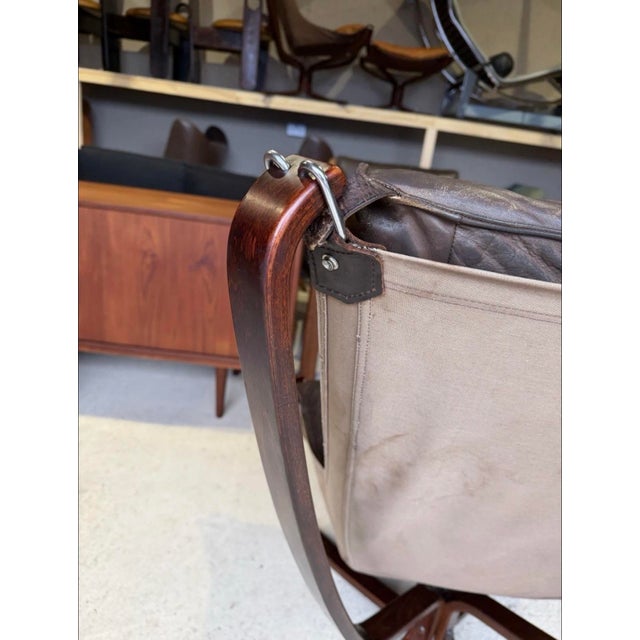 Brown Mid-Century Falcon Chair by Sigurd Ressell for Vatne Mobel, Norway For Sale - Image 8 of 18