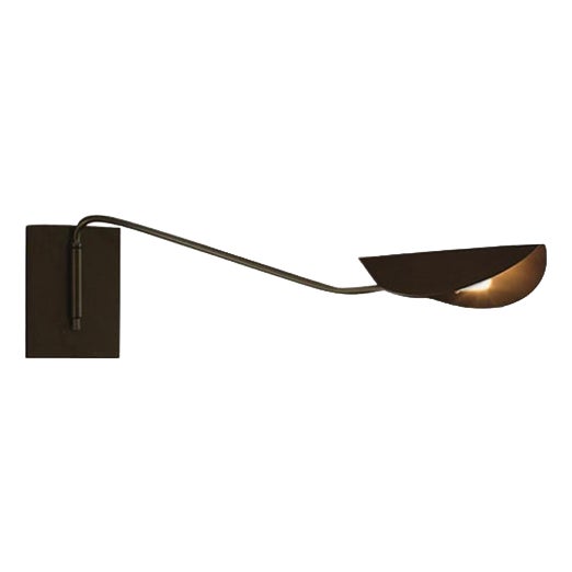Small Plume Wall Lamp in Black Lacquered Metal by Christophe Pillet for Oluce For Sale