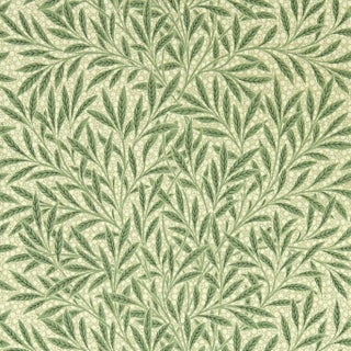 Morris & Co Emerys Willow Wallpaper in Herball For Sale