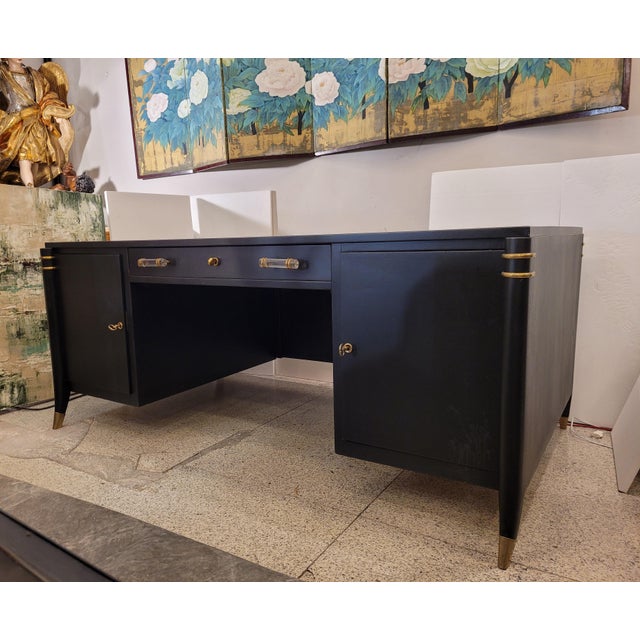 Art Deco Desk in the style of Léon & Maurice Jallot, France, 1940s For Sale - Image 6 of 18