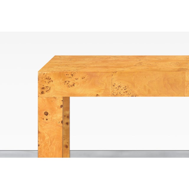 1970s Mid-Century Burl Wood Dining Table by Milo Baughman for Thayer Coggin For Sale - Image 9 of 12