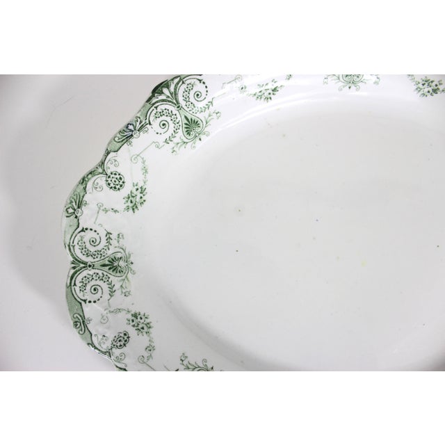 Ceramic Antique English Ironstone Transferware Platter For Sale - Image 7 of 10