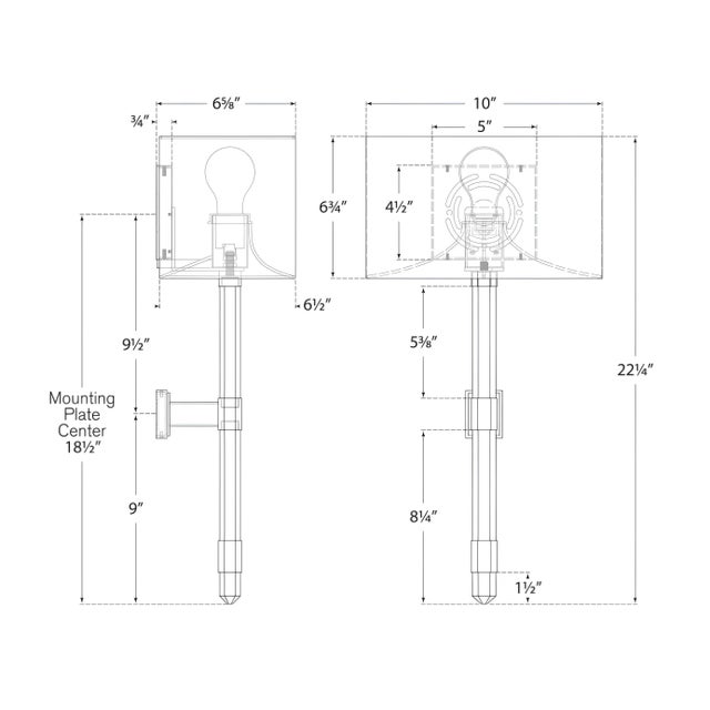 Visual Comfort Suzanne Kasler for Visual Comfort Signature Adaline Medium Tail Sconce in Antique-Burnished Brass & Quartz with Linen Shade For Sale - Image 4 of 4