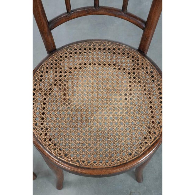 Wood Vintage Wooden Bistro Chairs by Jacob & Josef Kohn Wien, Set of 6 For Sale - Image 7 of 18
