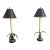 Vintage 1984 Sarreid Ltd. Palm Frond Table Lamps – Pair – Hollywood Regency / Palm Beach Style For Sale