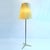Kalmar Brass and Silk Floor Lamp by J. T. Kalmar for Kalmar, 1950s For Sale - Image 4 of 12