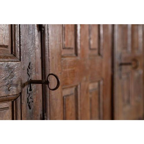 Large 18th Century French Oak Housekeepers Cupboard, 1760s For Sale - Image 12 of 18
