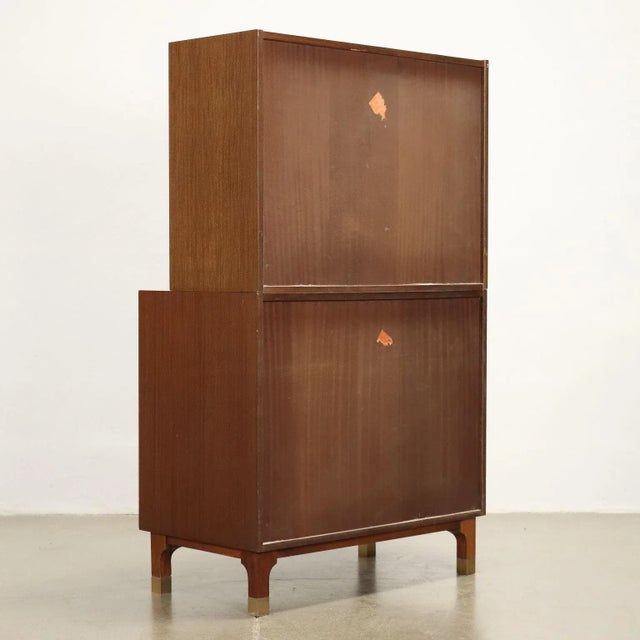 Vintage Cabinet in Exotic Wood, 1960s For Sale - Image 10 of 11