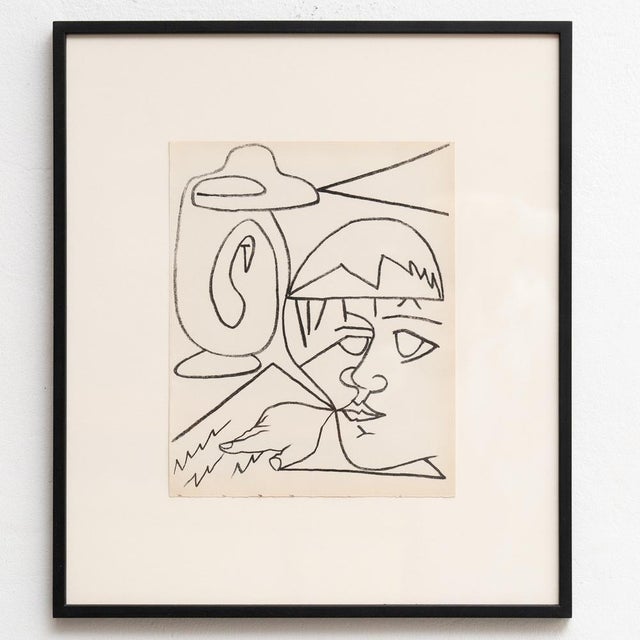 1950s Françoise Gilot, Composition, Lithograph, 1951, Framed For Sale - Image 5 of 12