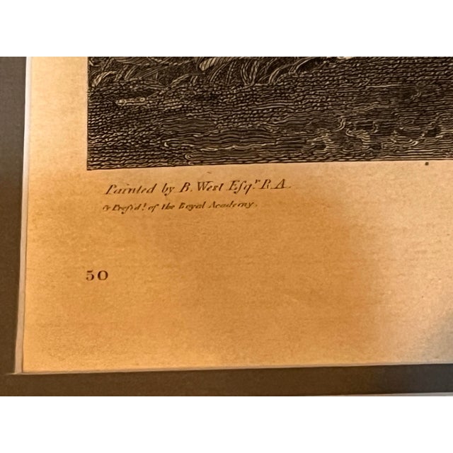 1793 William Sharp After Benjamin West “King Lear” Boydell Shakespeare Gallery Engraving, Framed For Sale - Image 10 of 11