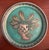 Mid-Century Modern Mid 20th Century Swedish Gustavsberg Argenta Art Pottery Coasters, Set of 5, Turquoise Glazed With Silver Floral Motifs For Sale - Image 3 of 8