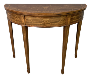 Antique Inlaid Mahogany Card Table, 1900