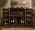 A rare and highly collected vintage Ricardo Lynn expanding cocktail cabinet featuring dramatic Brutalist-style geometric...