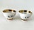 Two small appetizer bowls designed by Piero Fornasetti. Sausages and Olives from an original set of 6. 2" H X 3" diameter....