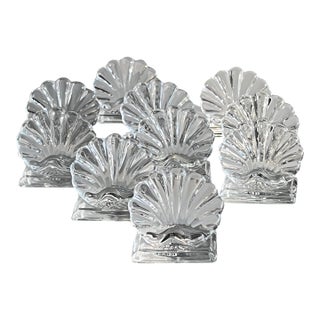 Baccarat "Bambous" Place Card Holders // set of 10 // luxury French crystal // wedding gift // head table decor // elegant dining table For Sale