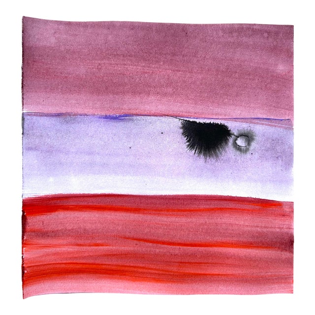 Original Acrylic Painting by Erik Sulander on Paper, Signed on Reverse. For Sale