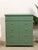 Mid-Century Modern Olive Green Mid-Century Highboy Dresser With Diamond Detail and Sculptural Pulls by Kent Coffey For Sale - Image 3 of 12