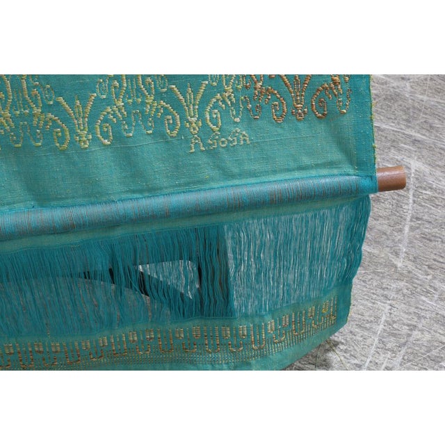 1980s Handloomed Silk and Cotten Wall Tapestry by Armando Sosa For Sale In Miami - Image 6 of 6