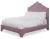 Modern Clementine Twin Bedframe, Plum Linen For Sale - Image 3 of 4