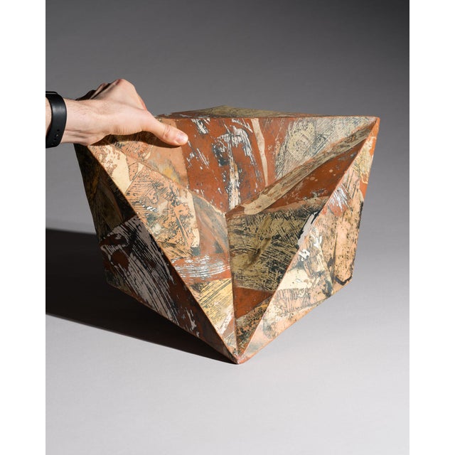 1990s Geometric Stoneware Object by Karl Fulle Studio Pottery, Early 1990s For Sale - Image 5 of 18
