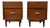 Vintage "Mainline" Walnut Nightstands by Hooker, A Pair For Sale