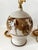 Beige 1970s Hand Thrown Stoneware Lamps With Floral Motif - a Pairf For Sale - Image 8 of 15