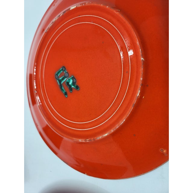 Red Ceramic Set by Robert Picault for Vallauris, France, 1950, Set of 4 For Sale - Image 14 of 18