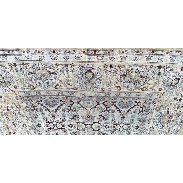 Tan Antique Amritsar /Agra Carpet For Sale - Image 8 of 12